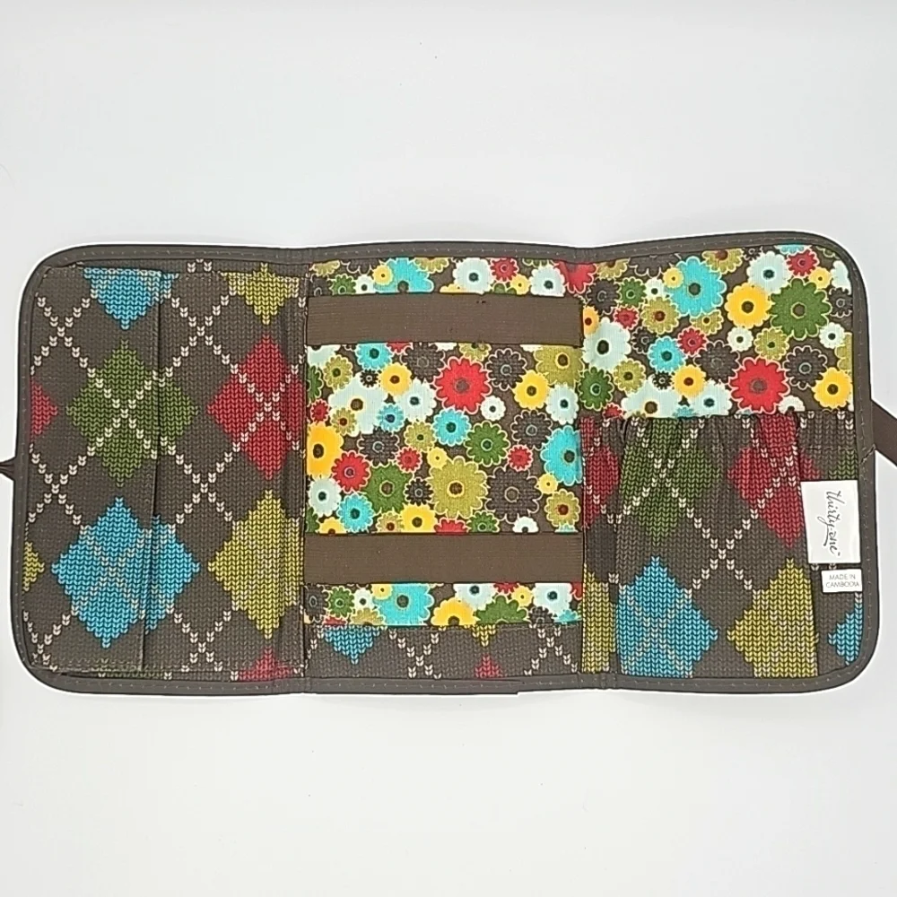 Thirty-one Trifold Floral/Argyle Planner Organizer